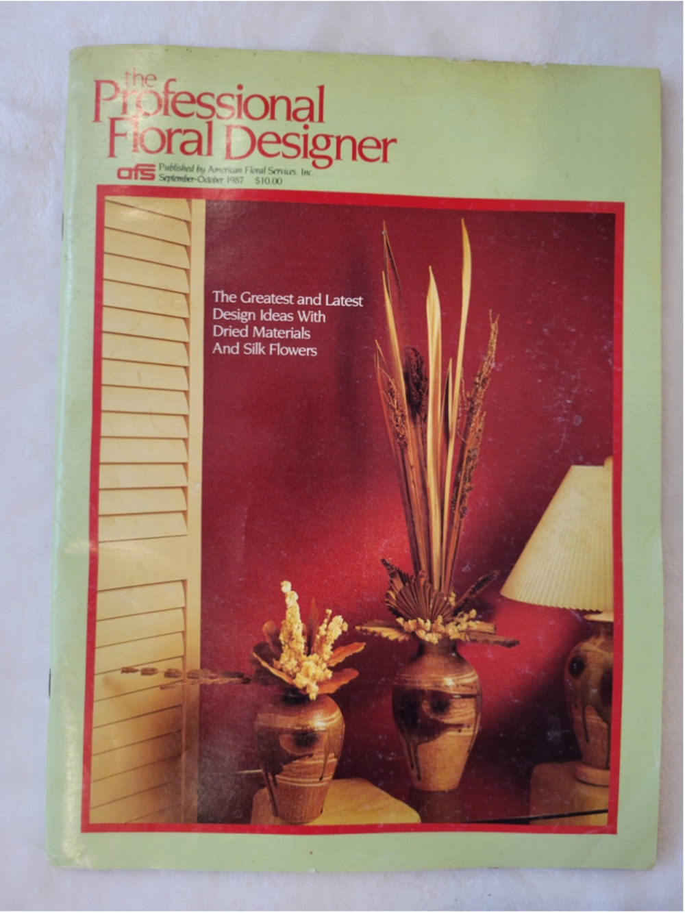 Vintage 1987 AFS The Professional Floral Designer Magazine Bundle Lot of 2 - Picture 2 of 11